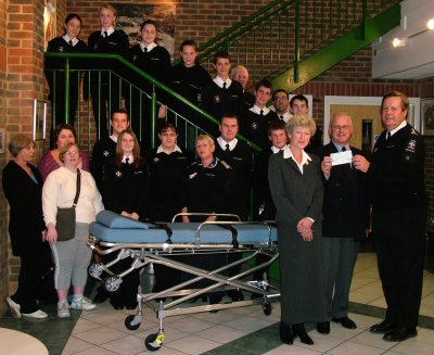 The Bordon Charity presents Liphook St John Ambulance with 1000