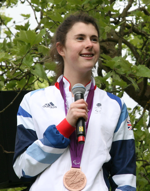 Olivia Breen at the 2013 LiDBA annual charity bike ride